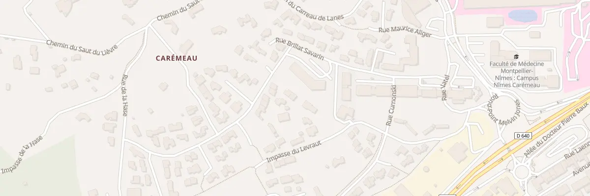 Plan du 457 Rue Brillat Savarin à Nîmes