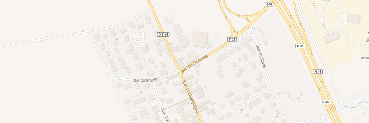 Plan du 1 Rue des Douanes à La Veuve