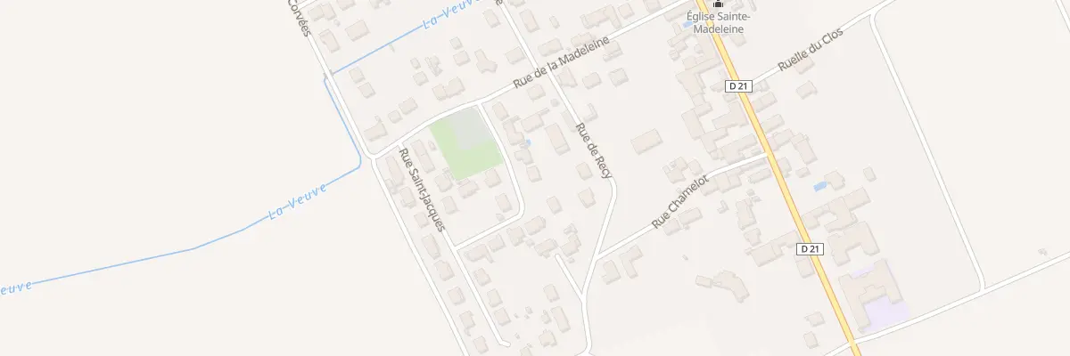 Plan du 7 Rue Saint-Jacques à La Veuve