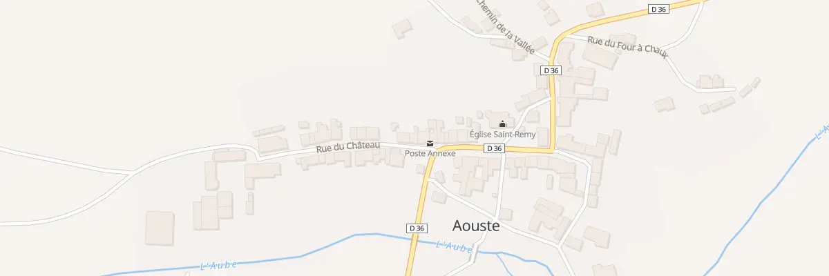Plan du 17 Rue du Chateau à Aouste