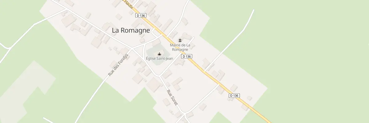 Plan du 32 Rue Haute à La Romagne