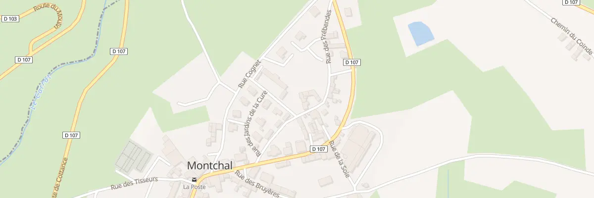 Plan du 77 Rue de la Mairie à Montchal