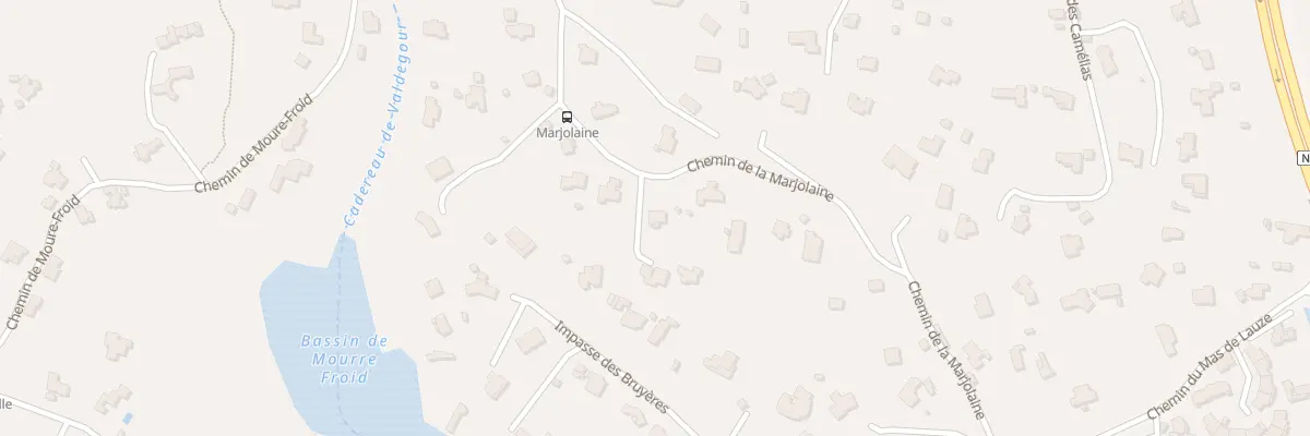 Plan du 411 Che de la Marjolaine à Nîmes