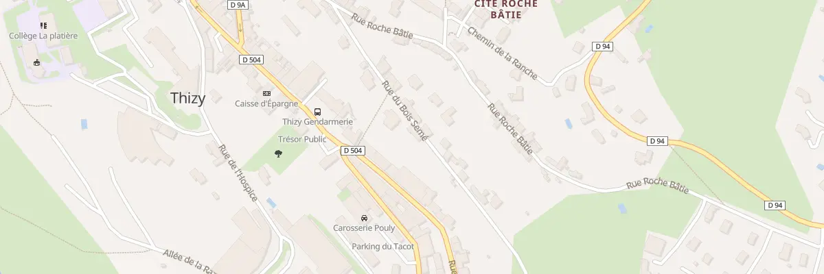 Plan du 14 Rue du Bois Seme à Thizy-les-Bourgs