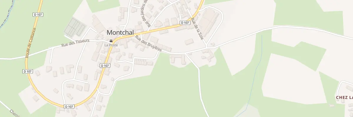 Plan du 134 Rue des Bruyeres à Montchal