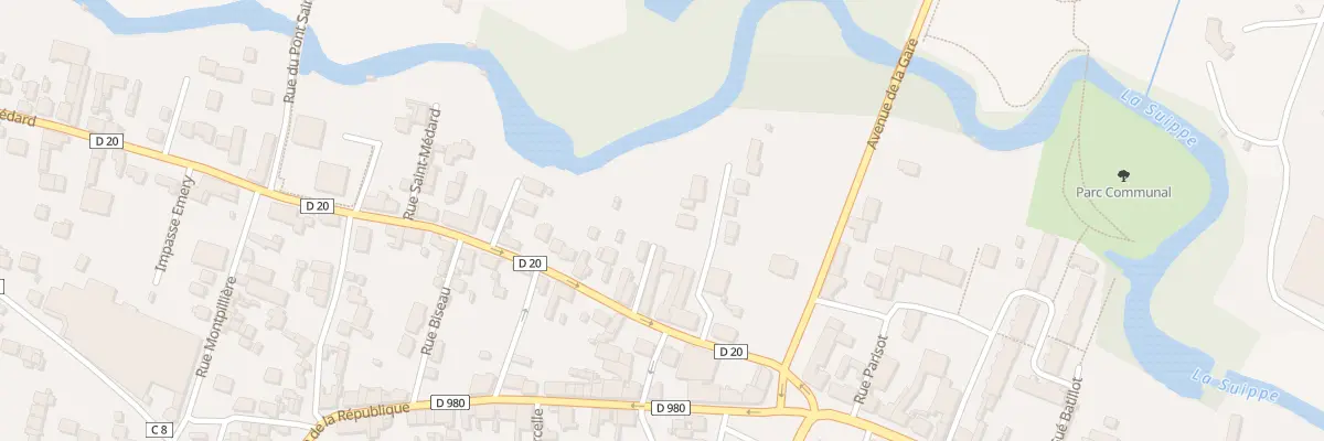 Plan du 10 Rue Saint Medard à Pontfaverger-Moronvilliers
