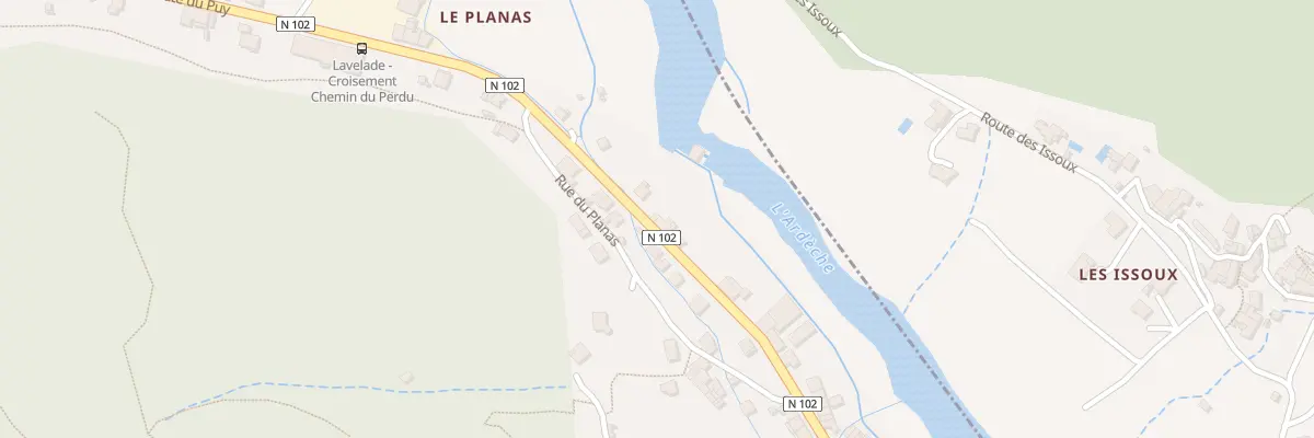 Plan du 37 Rte du Puy à Lalevade-d’Ardèche