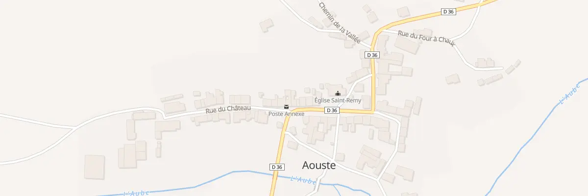 Plan du 23 Rue du Chateau à Aouste