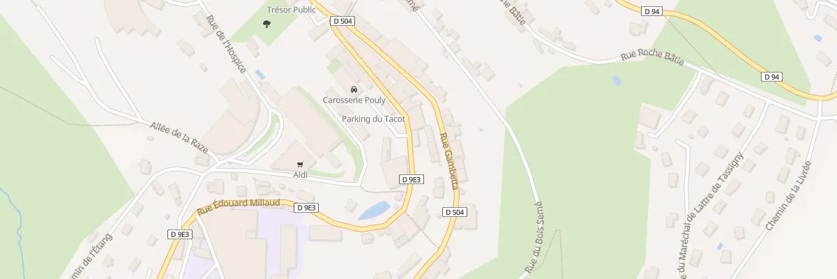 Plan du 13 Rue Edouard Millaud à Thizy-les-Bourgs