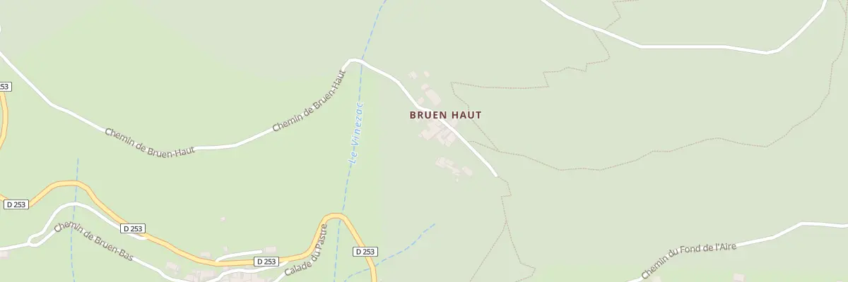Plan du 7163 Bruen Haut à Vals-les-Bains