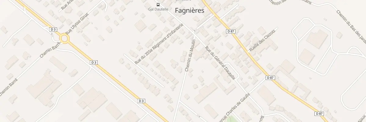 Plan du 2A Che du Moulin à Fagnières
