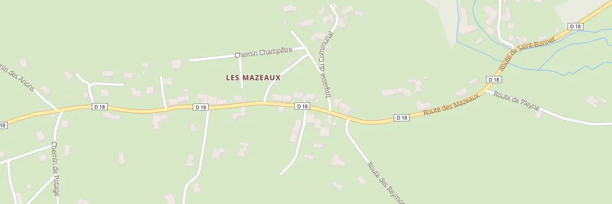 Plan du 1713 Rte des Mazeaux à Tence