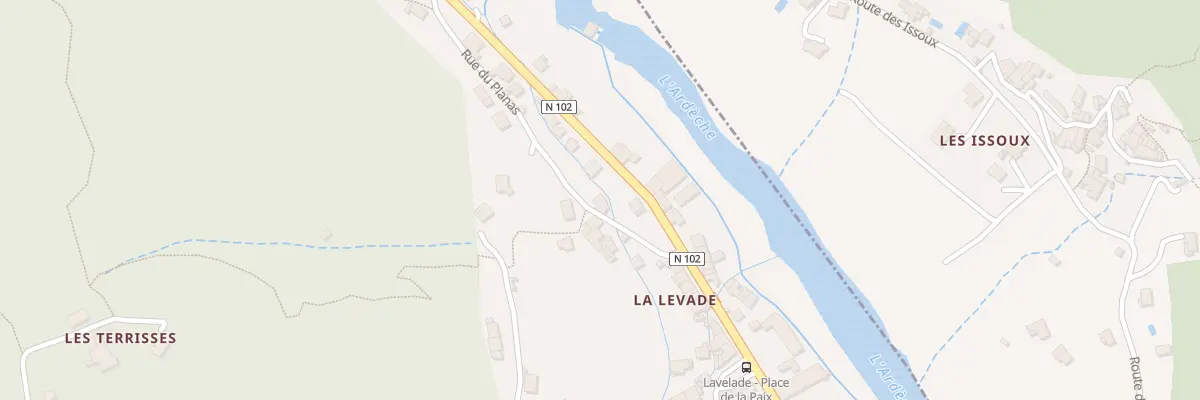 Plan du 5090 Rue du Planas à Lalevade-d’Ardèche