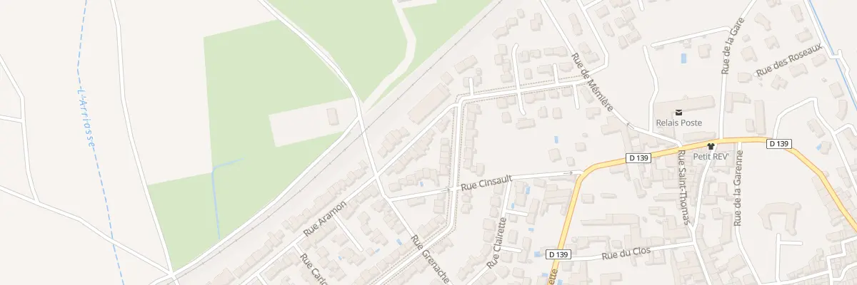 Plan du 398 Rue Aramon à Beauvoisin