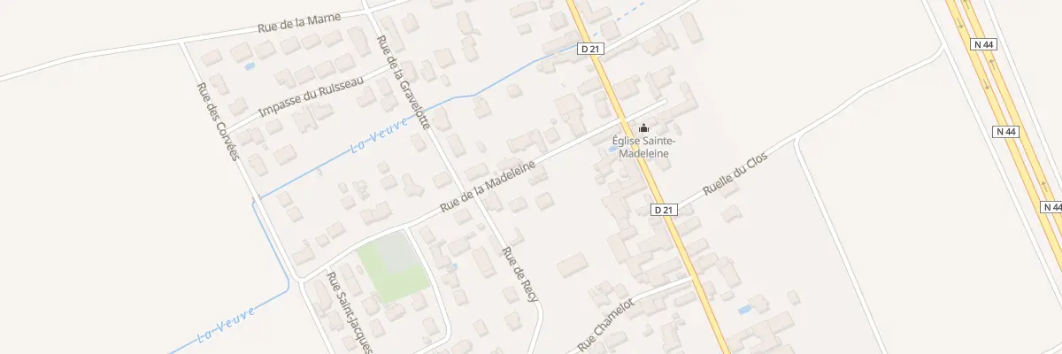 Plan du 5 Rue de la Madeleine à La Veuve