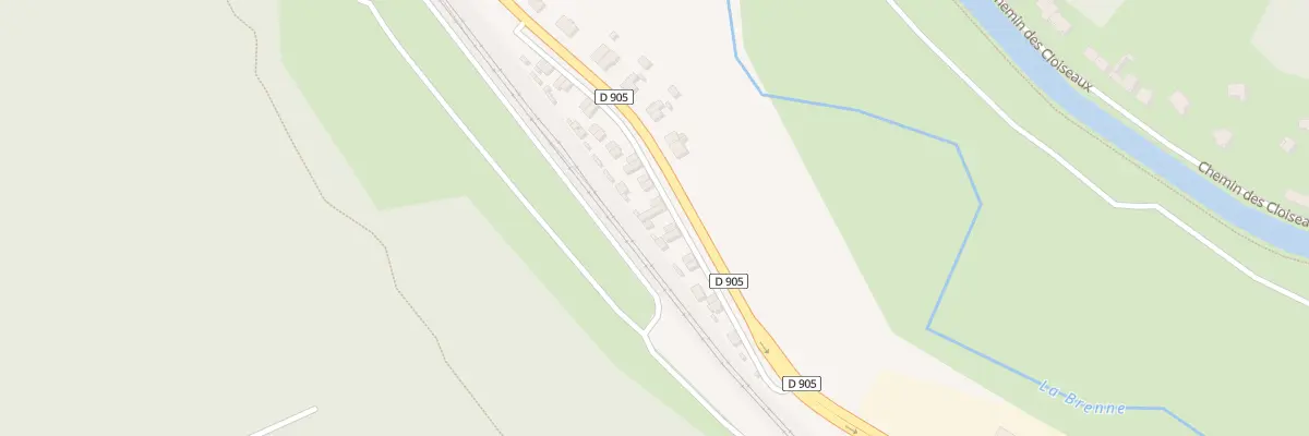 Plan du 15 Cites de la Marne à Montbard