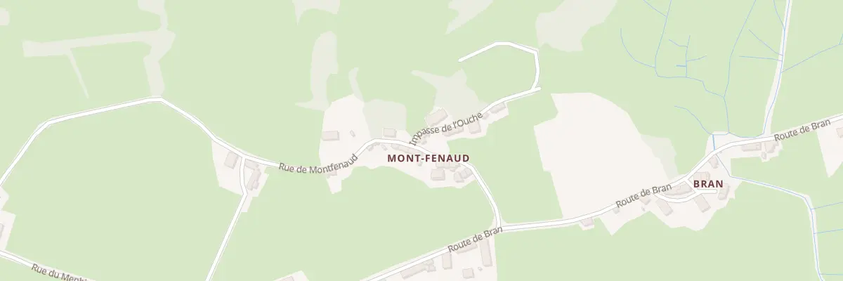 Plan du 2 Rue de Montfenaud à Broye