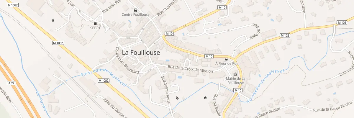 Plan du 10 Rue de la Croix de Mission à La Fouillouse