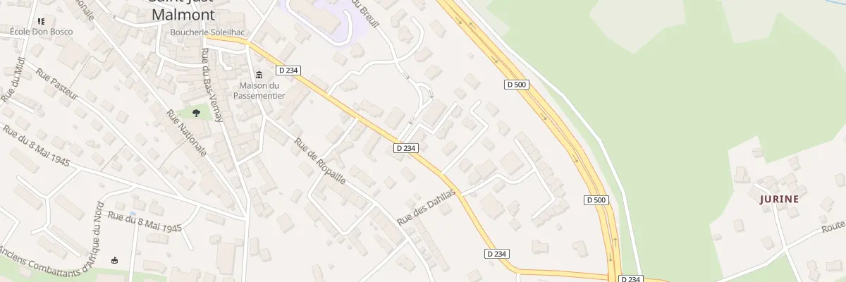 Plan du 23 Rte de Jonzieux à Saint-Just-Malmont