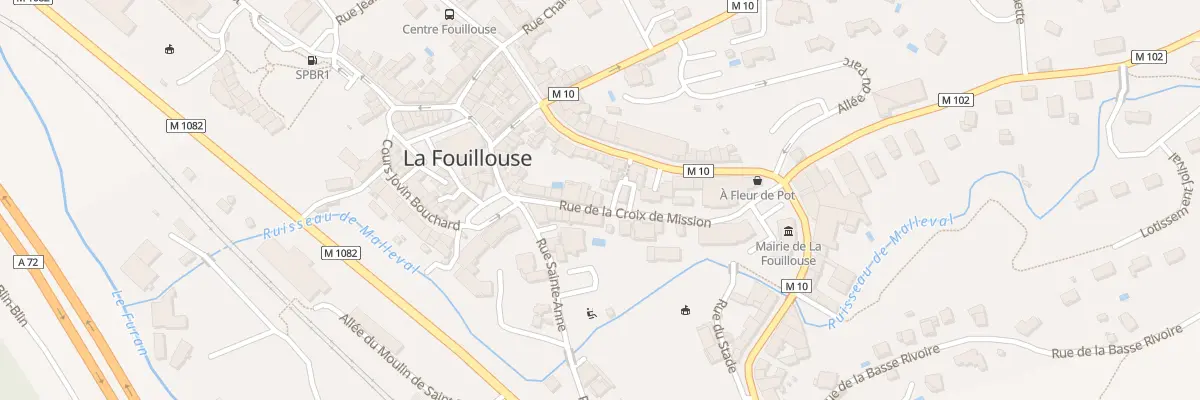 Plan du 8 Rue de la Croix de Mission à La Fouillouse