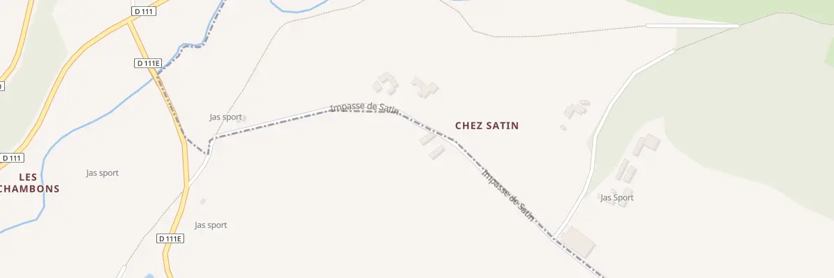 Plan du 5040 Chez Satin à Jas