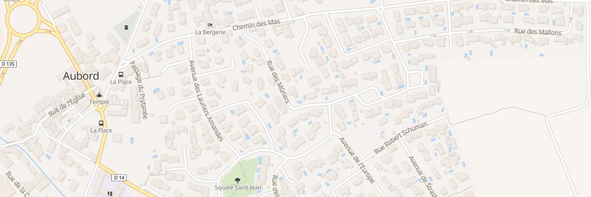 Plan du 9 Rue des Muriers à Aubord