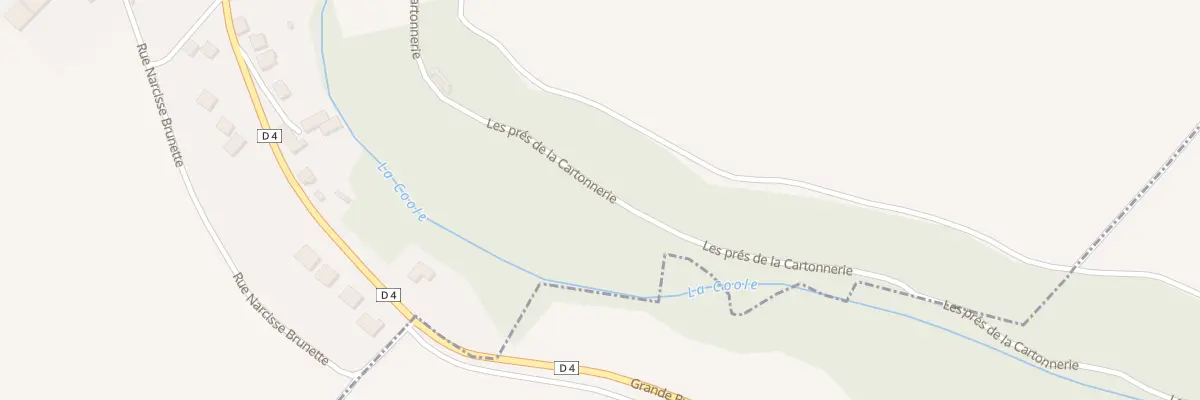 Plan du 5043 Les Pres de la Cartonnerie à Breuvery-sur-Coole