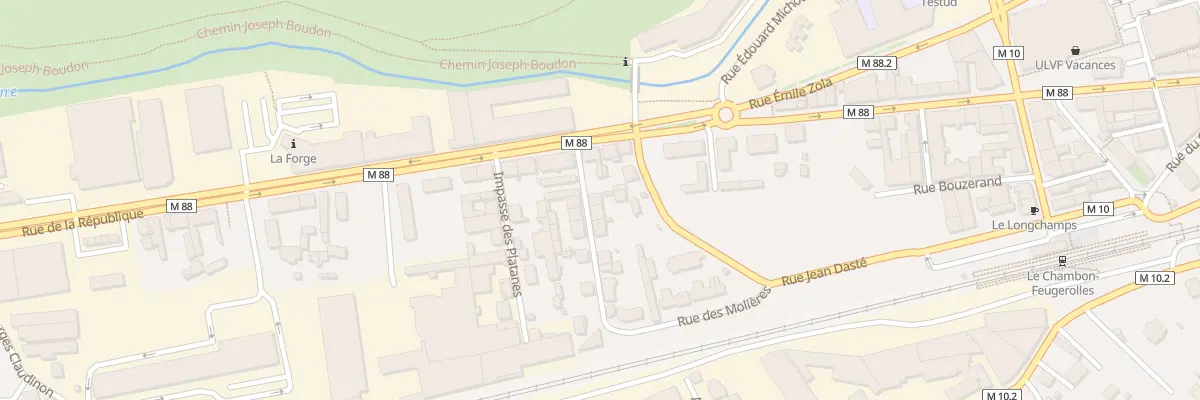 Plan du 5 Rue des Molières au Chambon-Feugerolles