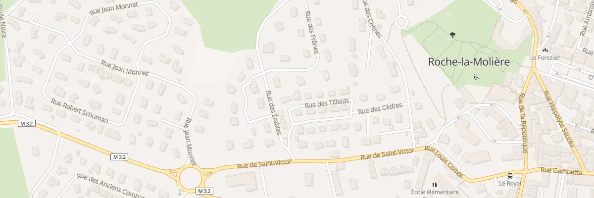 Plan du 20 Rue des Tilleuls à Roche-la-Molière