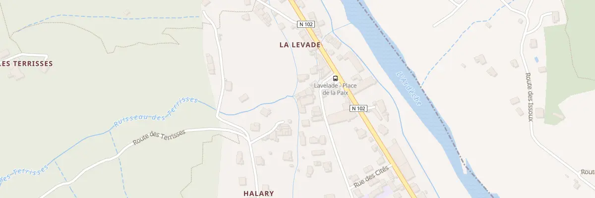 Plan du 5068 La Levade à Lalevade-d’Ardèche