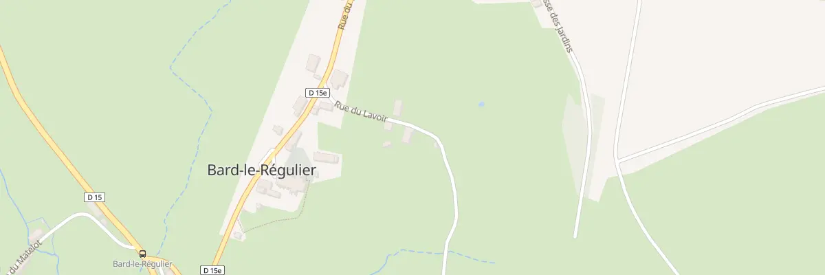 Plan du 6 Rue du Lavoir à Bard-le-Régulier