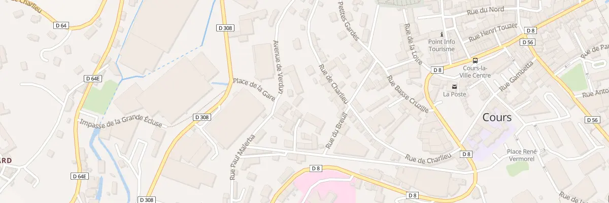 Plan du 2 Av de Verdun à Cours