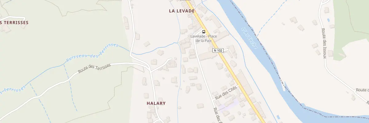 Plan du 75B Rue des Ecoles à Lalevade-d’Ardèche