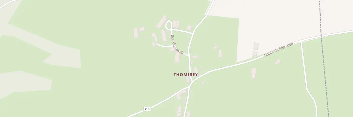 Plan du 5050 Thomirey à Villargoix