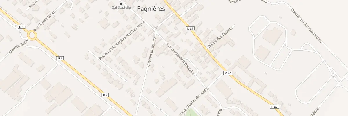 Plan du 10 Rue du Général Dautelle à Fagnières