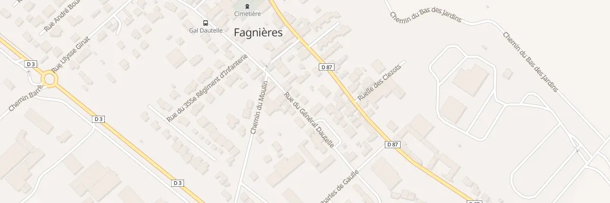 Plan du 7 Rue du Général Dautelle à Fagnières