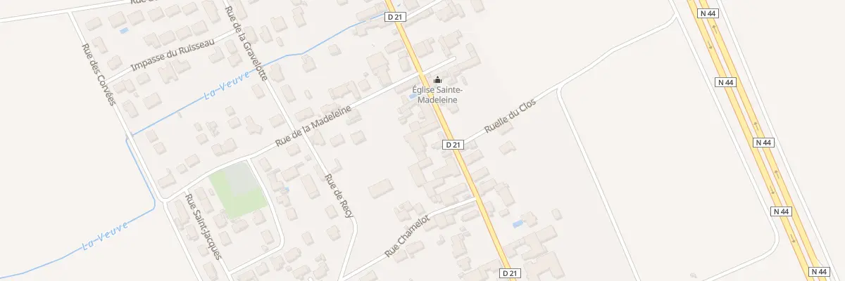 Plan du 19 Rue de Champagne à La Veuve