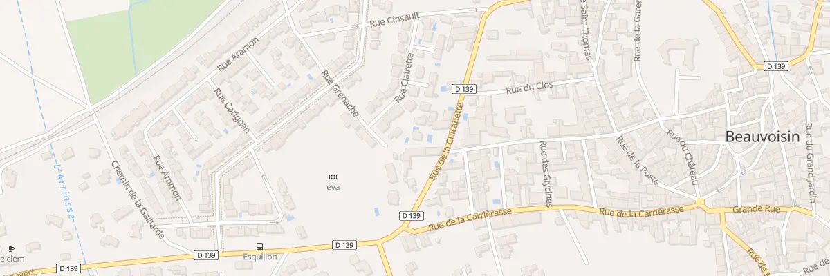 Plan du 46 Imp Clairette à Beauvoisin
