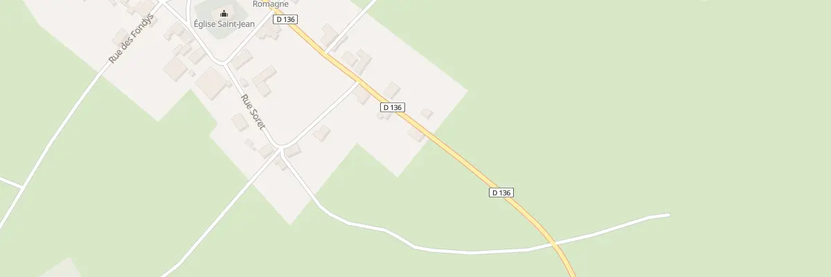 Plan du 40 Rue Haute à La Romagne