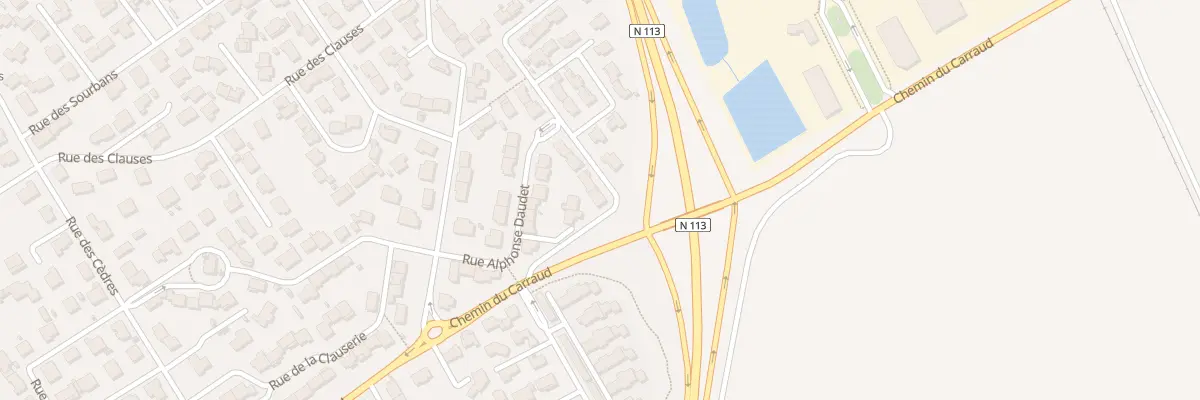 Plan du 1 Rue Jean Mermoz à Milhaud