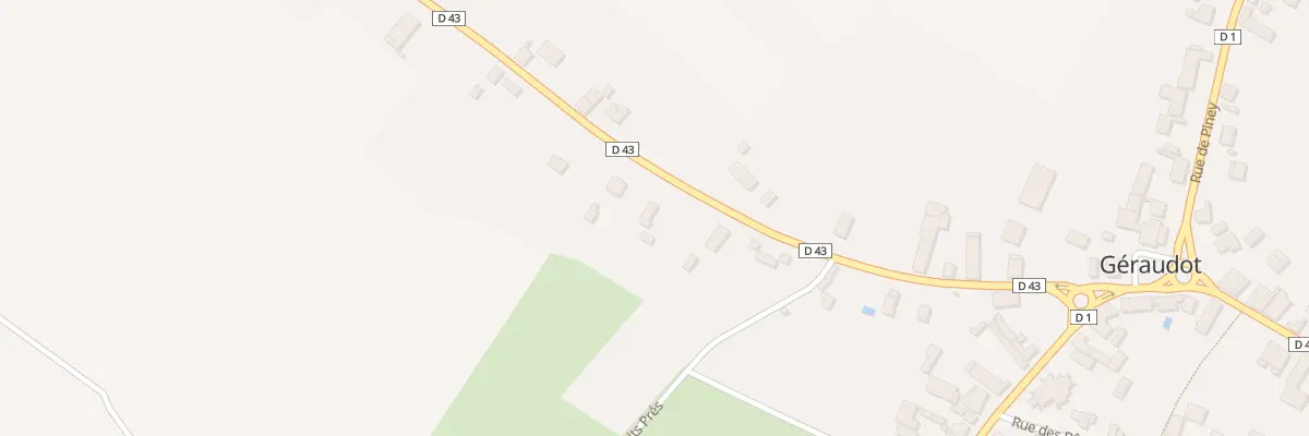 Plan du 13 Rue du Buisson Renard à Géraudot