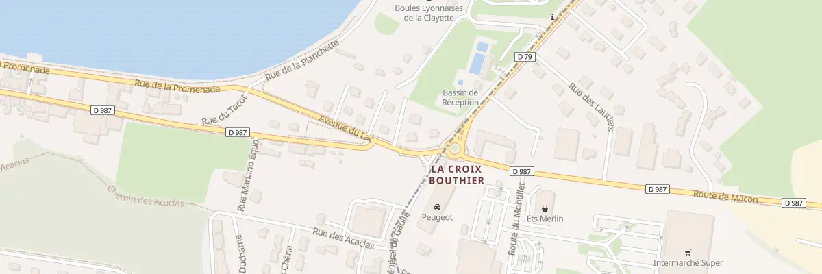 Plan du 17 Av du Lac à La Clayette
