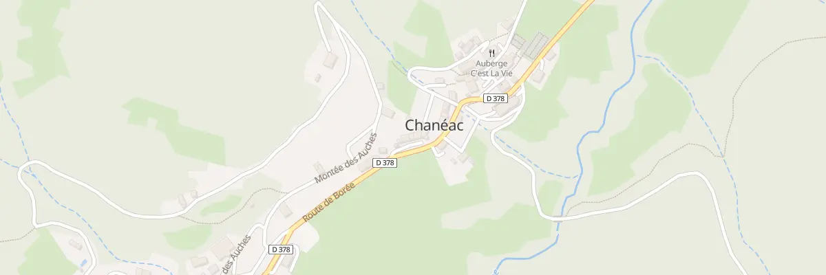 Plan du 5028 Chaneac Ouest et Les Auche à Chanéac