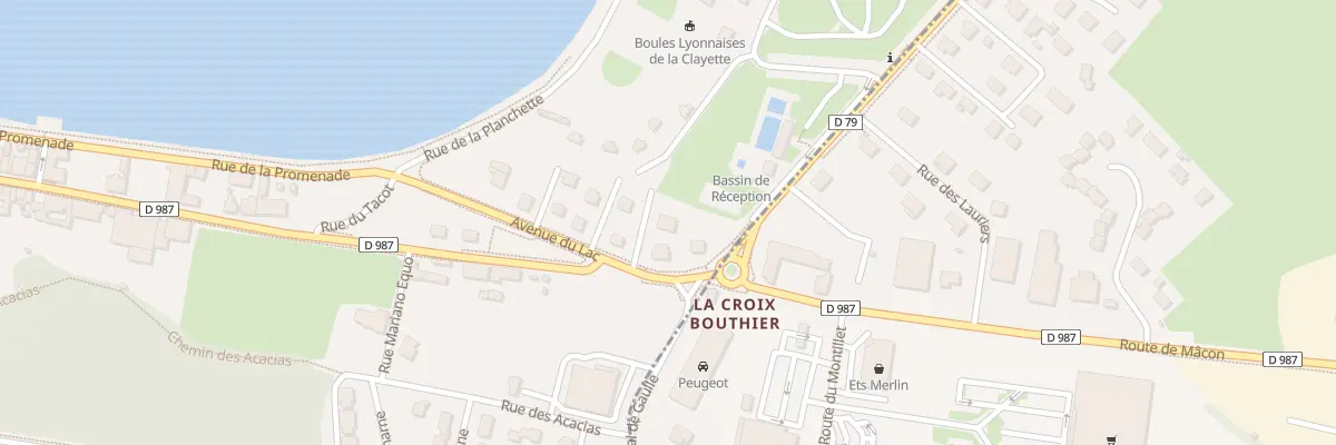 Plan du 19 Av du Lac à La Clayette