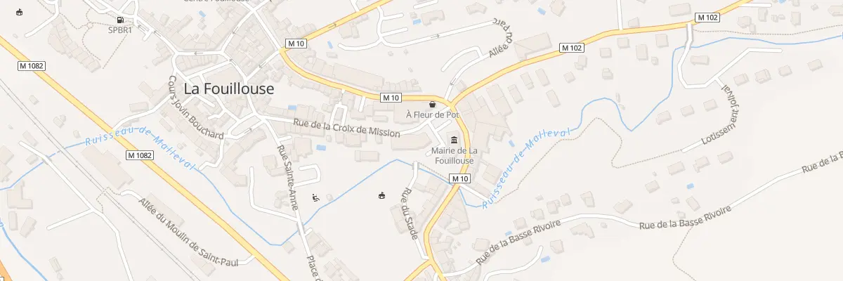 Plan du 1A Rue de la Croix de Mission à La Fouillouse