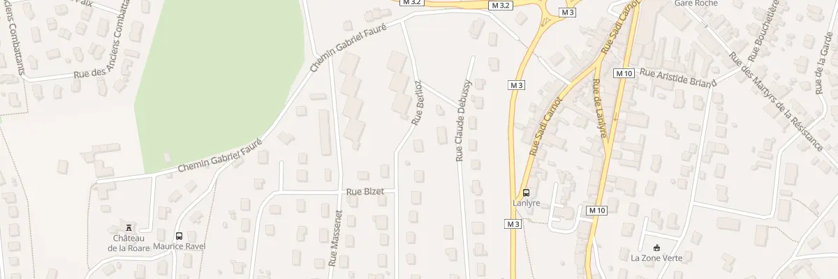 Plan du 12 Rue Berlioz à Roche-la-Molière