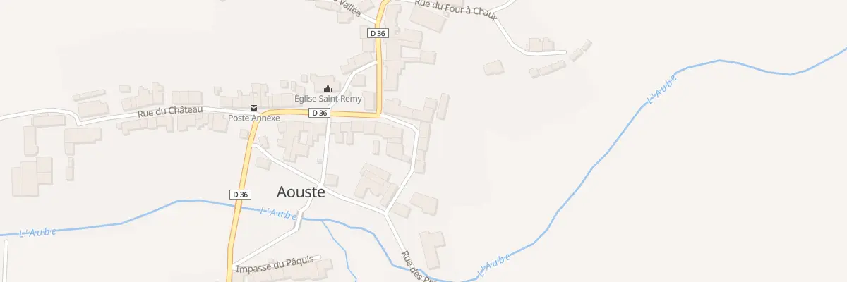 Plan du 1 Rue du Culot à Aouste