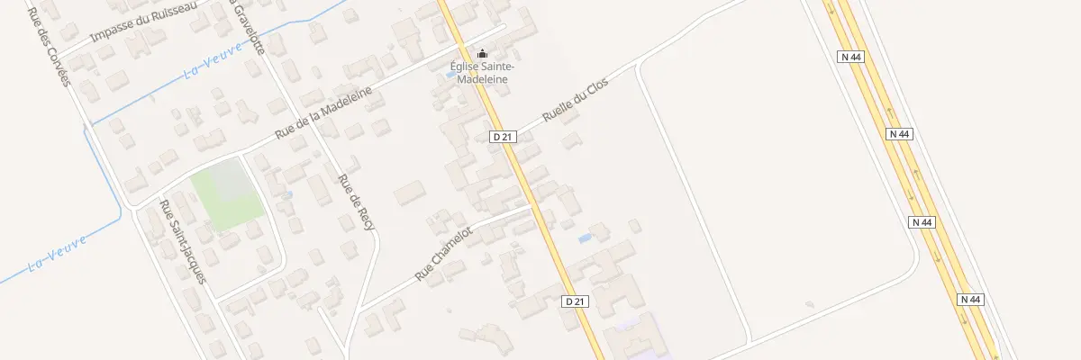 Plan du 10 Rue de Champagne à La Veuve
