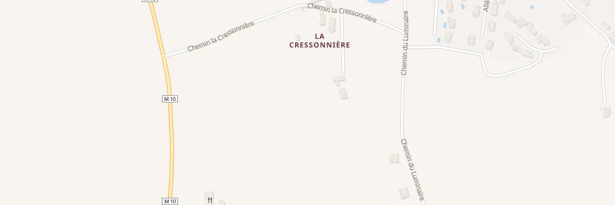 Plan du 111 Che de la Cressonniere à Chambœuf