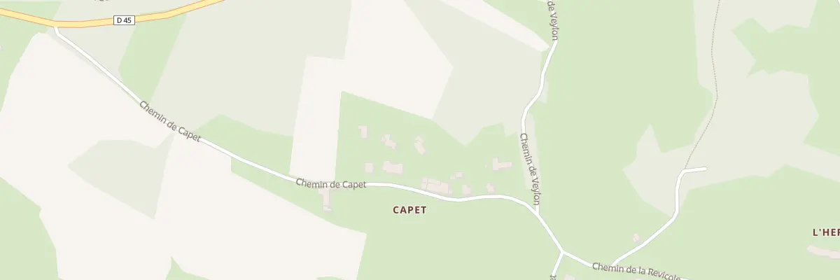 Plan du 493 Che de Capet à Saint-Romain-Lachalm